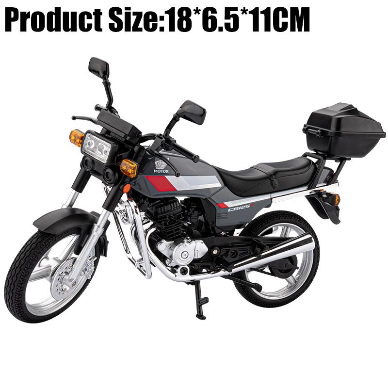 1:12 Honda Cb125T Klassisches Retro Street Motorrad Legierung Auto Diecasts & Spielzeugfahrzeuge Automodell Miniaturmaßstäbliches Modellauto Für Kind gray