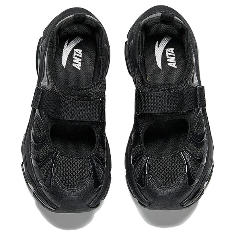 Anta Star Moon Comfortable Versatile Wear-Resistant Increased Height Low-Top Lifestyle Casual Shoes Women Casual Shoes Black 922528501-4