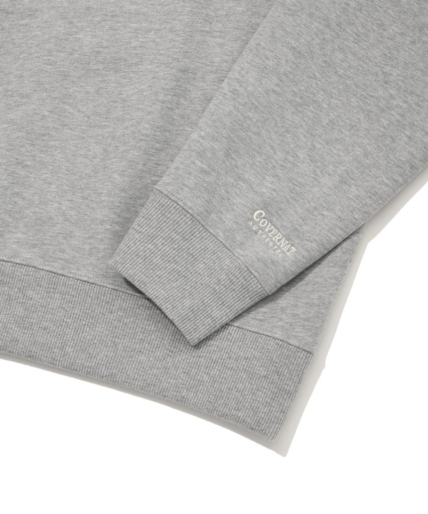 COVERNAT C Logo Sweatshirt Melange Gray