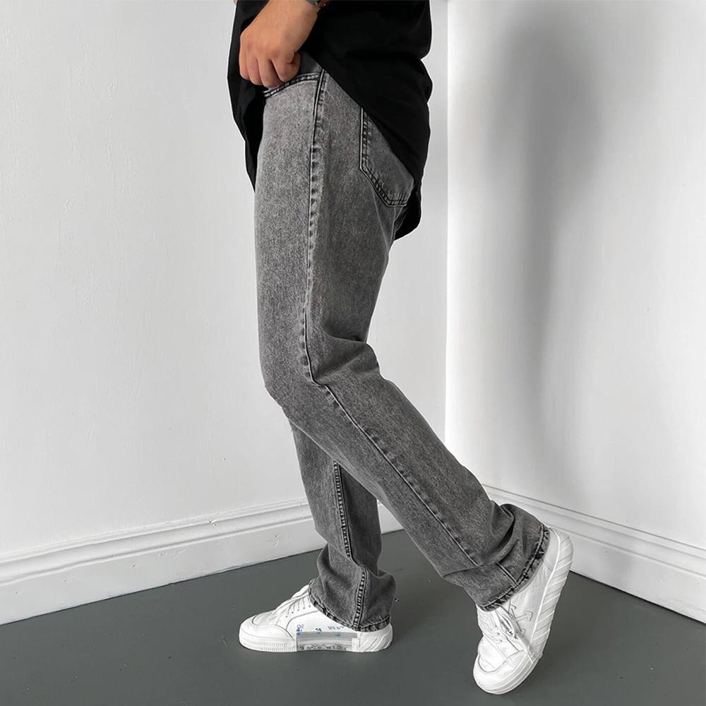 Straight Jeans Denim Pants Daily Casual 