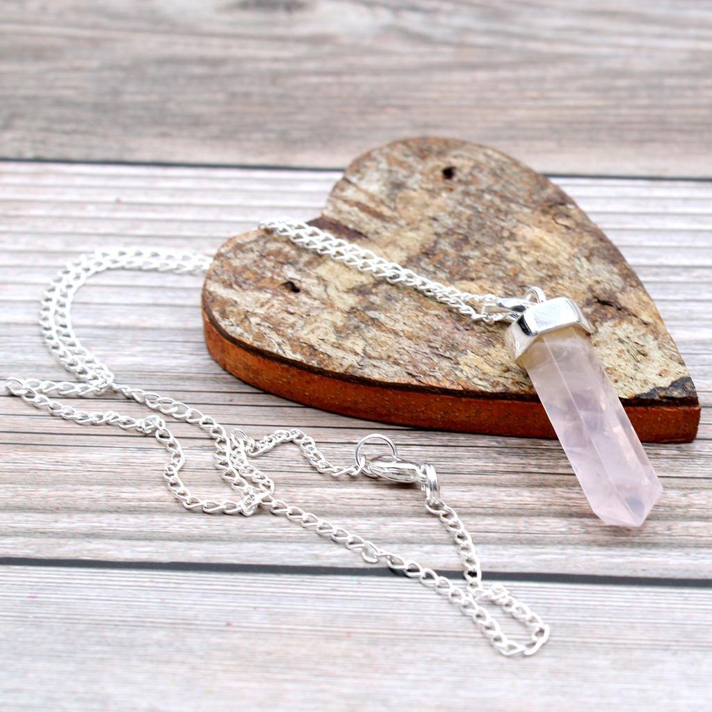 Rose Quartz Point Pendant