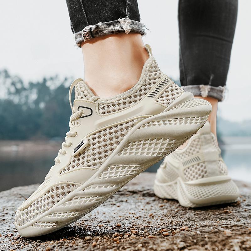 Sommer Herren Freizeitschuhe Mode Leicht Herren Laufschuhe Walking Sneakers Mesh Atmungsaktiv Männlich Jogging Sportschuhe