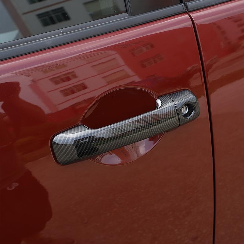 For Toyota FJ Cruiser 2007-2021 ABS Carbon Fiber/Silver/Matt black Car Outer Door Handle Cover Trim Auto Accessories Stickers
