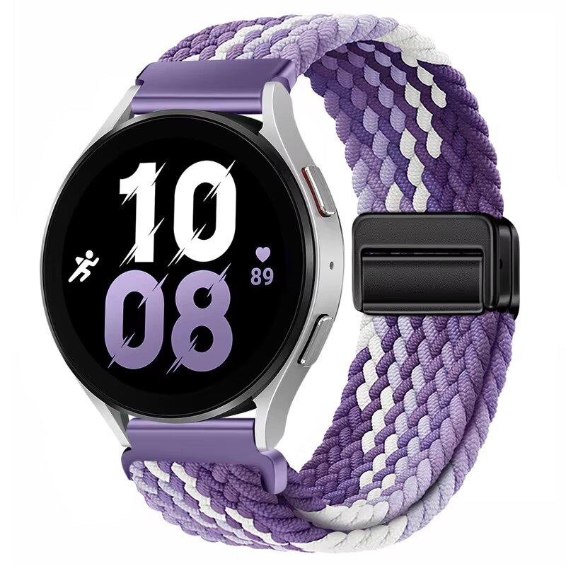 Weaves Nylon Loop Strap For Samsung Galaxy Watch8 40 44mm Magnetic Wristband For Galaxy Watch 8 Classic 46mm Band Sport Bracelet