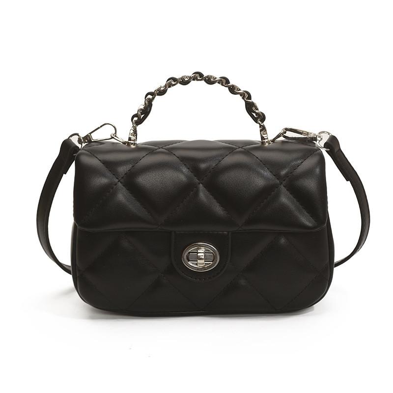 Handheld Solid Color Square Single Shoulder Crossbody Bag Women Fashion Gift