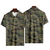 Casual Camo 3D Printed Polo Shirts For Men Clothes Veteran Streetwear Sport Running POLO Shirt Male Camouflage Lapel Button Tops