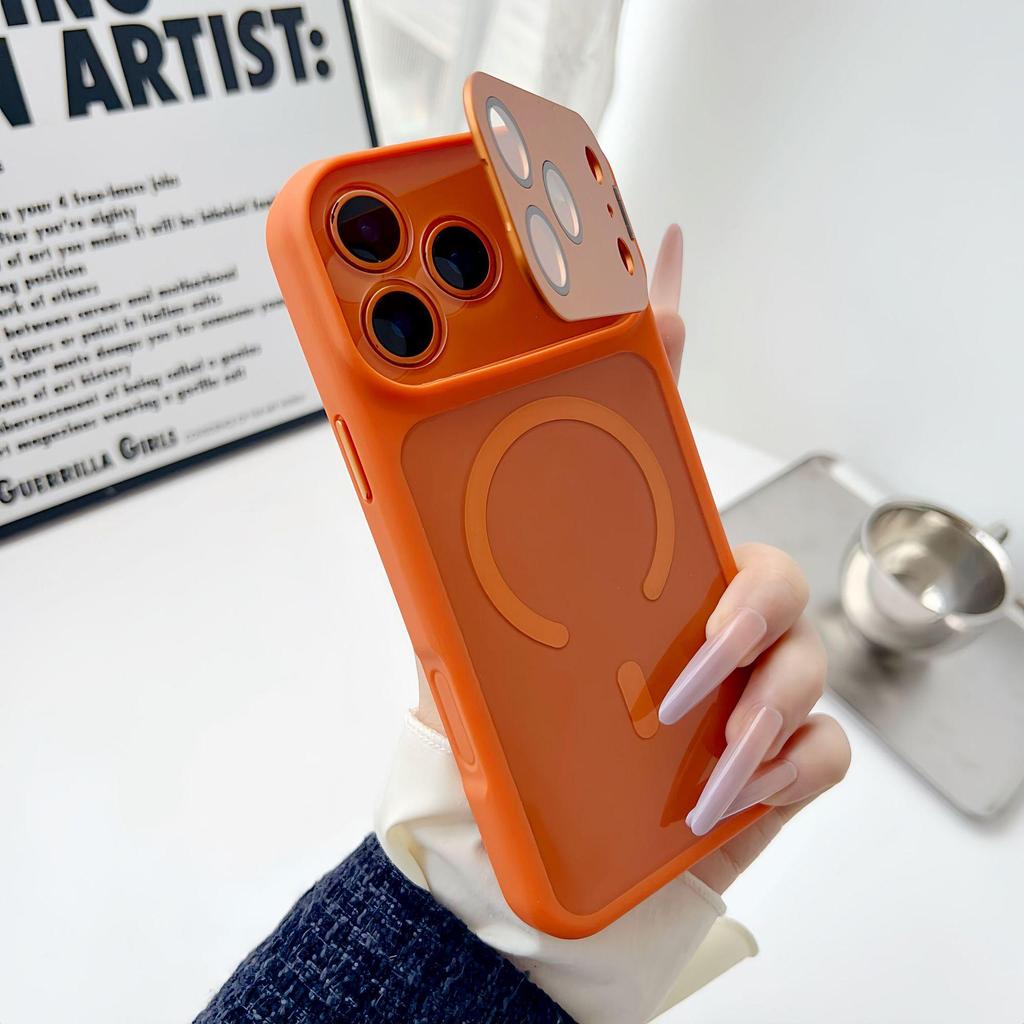 iPhone 17 Magnetic Case with Metal Lens Bracket for Apple 16 Pro Max - Anti-Drop Protection