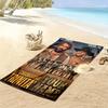 Name Custom Terence Hill and Bud Spencer Print Beach Towel, Large Soft Quick Dry Towel for Beach Camping Swimming