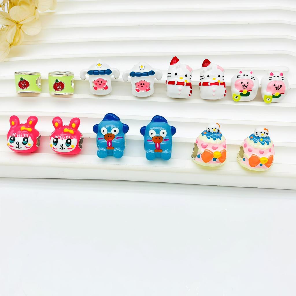 KT Cat Cake Handmade Beaded Bracelet - Cute Alloy String Jewelry Accessories