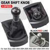 Piele Car Styling Buton schimbător de viteze Pârghie Gaitor Boot Husă rezistentă la praf pentru SEAT Ibiza 2002 2003 2004 2005 2006 2007 2008