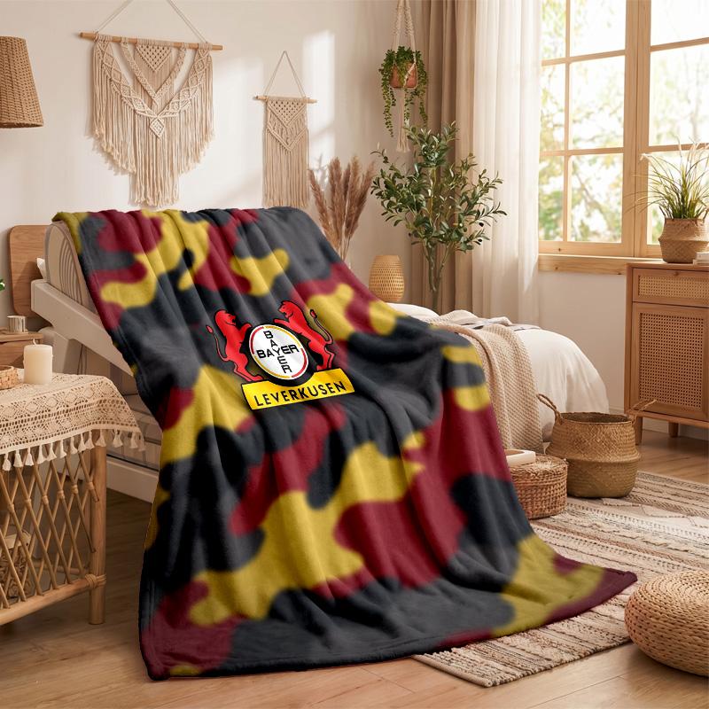 Bayer Leverkusen Fußball Druck Flanelldecke Weich Warm Sofa Bett Überwurfdecke Für Zuhause Büro Schlafzimmer