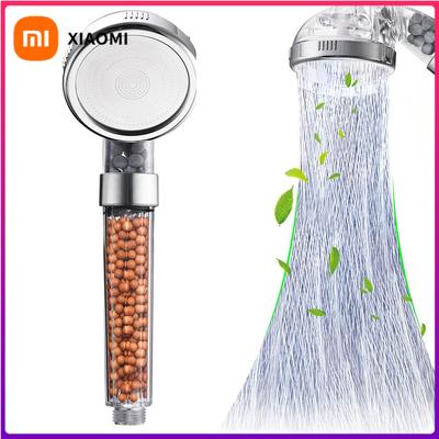 1 Stück Gefilterter Duschkopf ABS Hochdruck Wassersparend Spray Handbrause Transparent Duschköpfe mit Filterperlen für Badezimmer