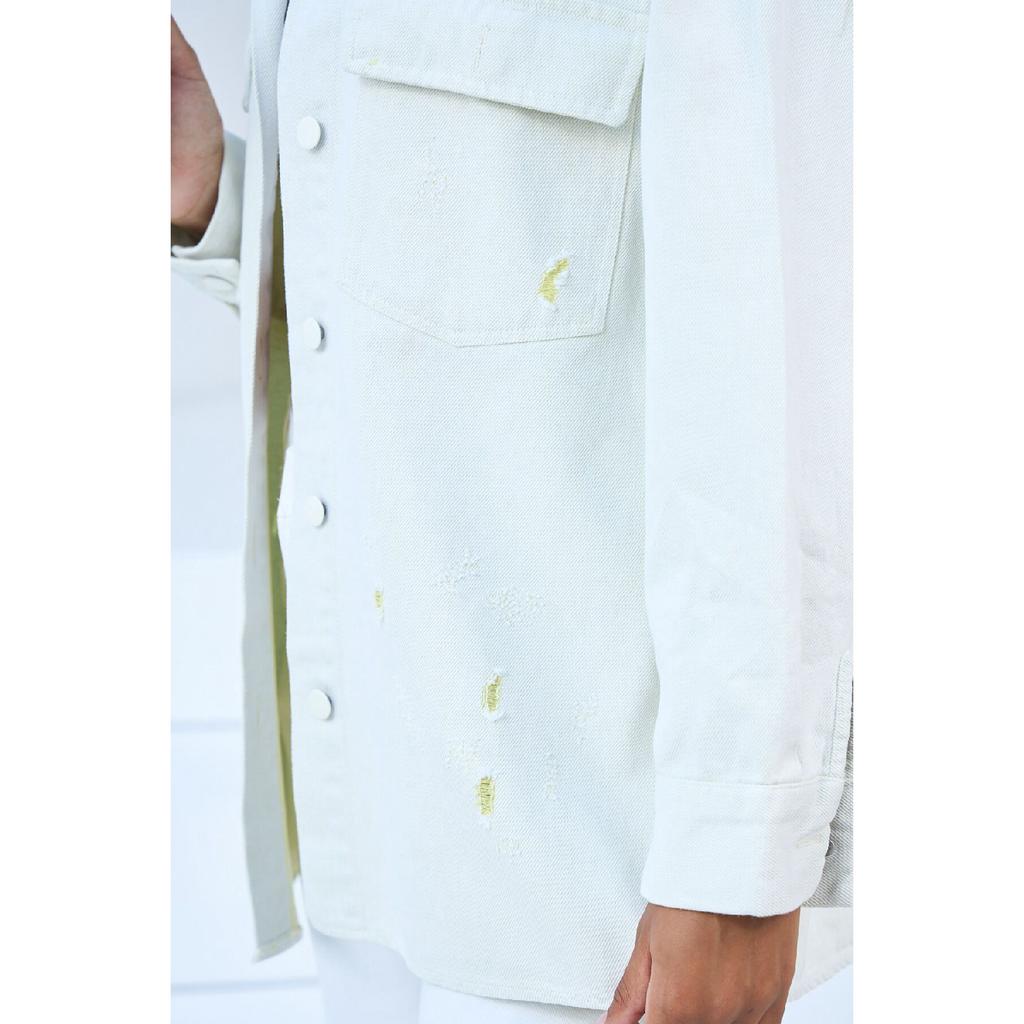 Women Colorful Denim Shirt