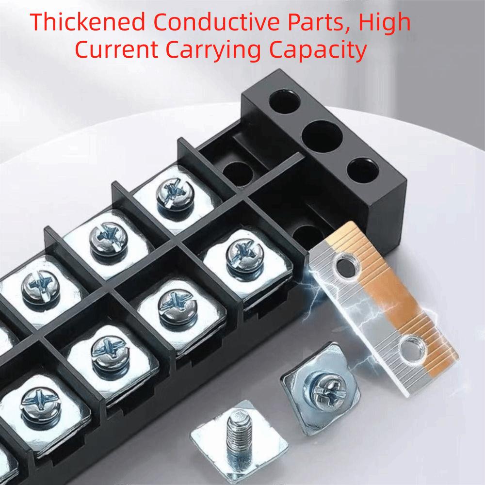 600V Screw Terminal Block 3-20 Positions Fixed Wiring Connector Industrial Wiring