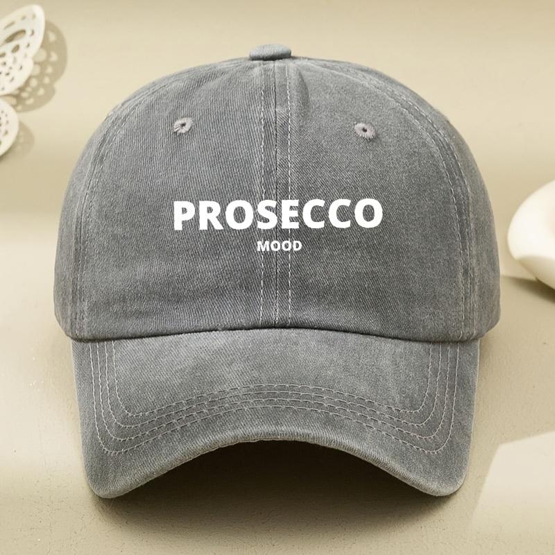 ROSECCO Letter Print Washed Baseball Cap Versatile Dad Hat Adjustable Sports Outdoor HatAppropriate for Any Season
