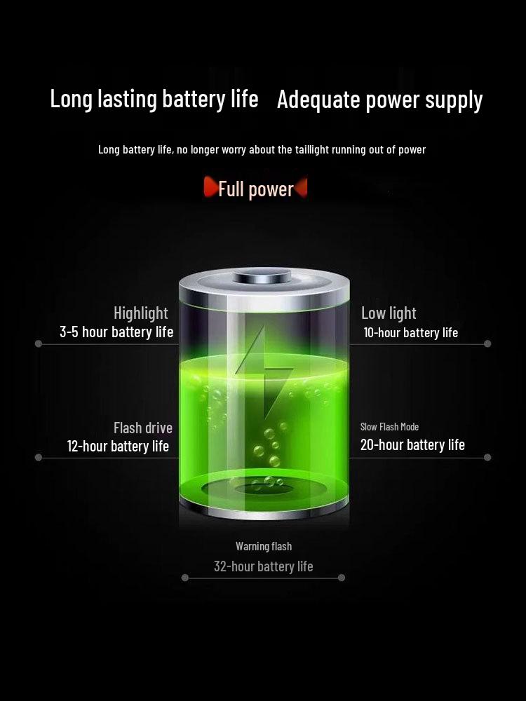 Mountainbike Achterlicht - LED Veiligheidsachterlicht voor Nachtrijden met Vloeiend Meteooreffect