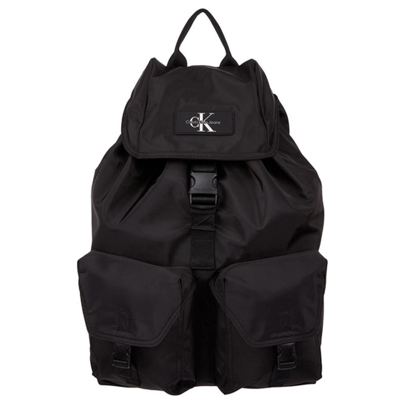 Calvin Klein Brand Logo Polyester (Polyester Fiber) Backpack Men s Black чёрный