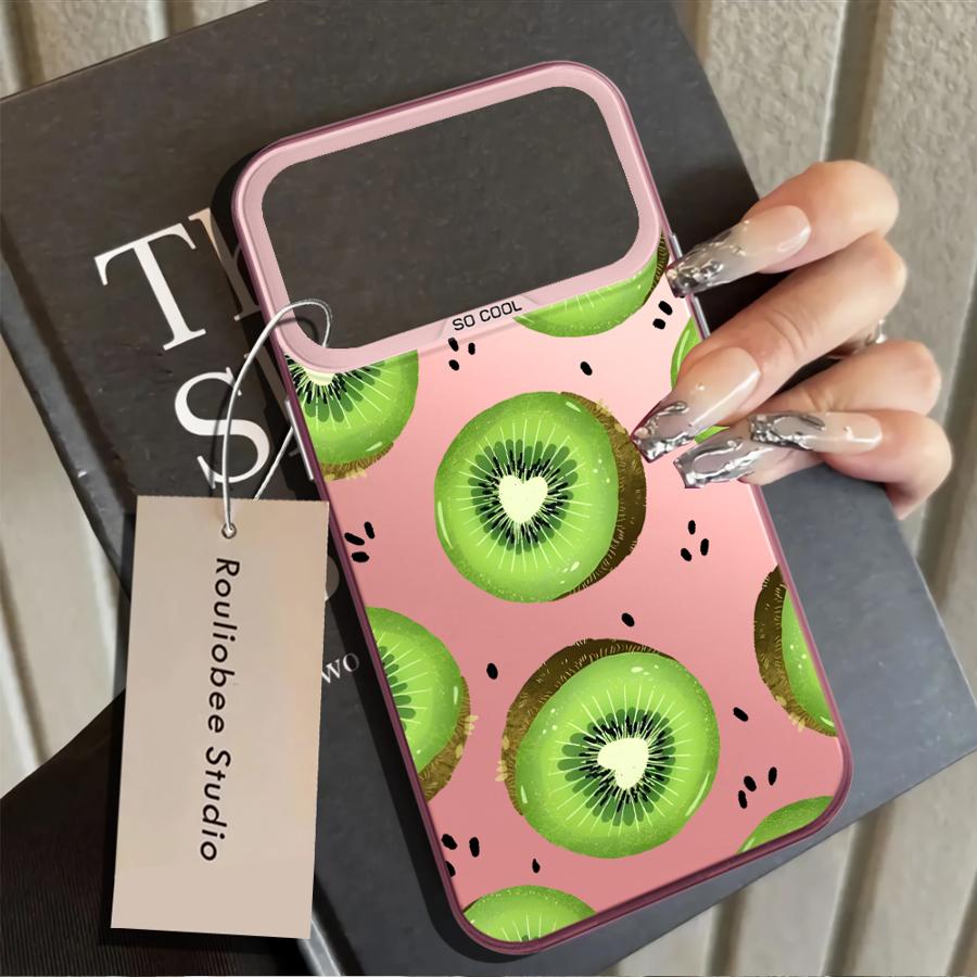 Case for iPhone 17 Pro Max 15 Plus Air 13 Pro 14 12 16 11 XR XS Back Phone Cover Fruit Flowers