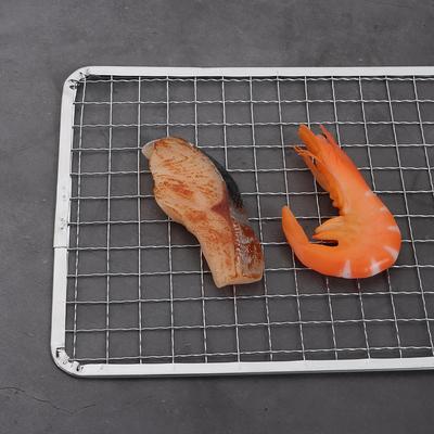 Durable Disposable Barbecue Net Square Lightweight Grilling Net Edge Binding Grill Racks