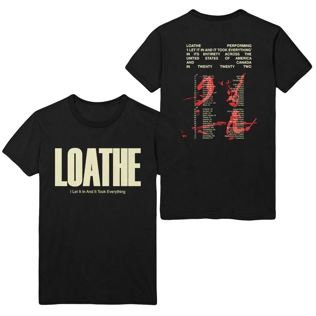 

Новая футболка группы Loathe из плотного хлопка черного цвета всех размеров класса люкс для мужчин и женщин топ Y2k 3XL