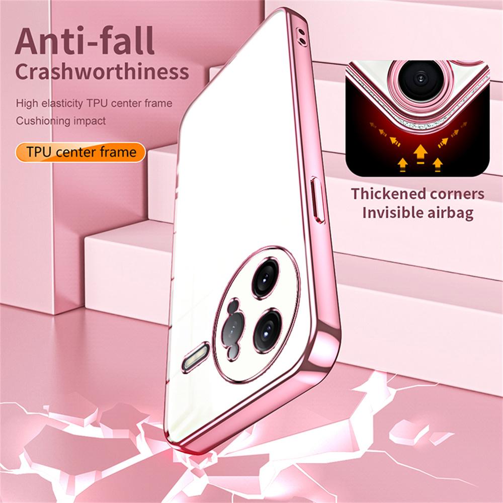 For Xiaomi Poco F7 Ultra 5G/Redmi K80 Pro 5G Case Electroplating Frame Soft TPU Phone Cover