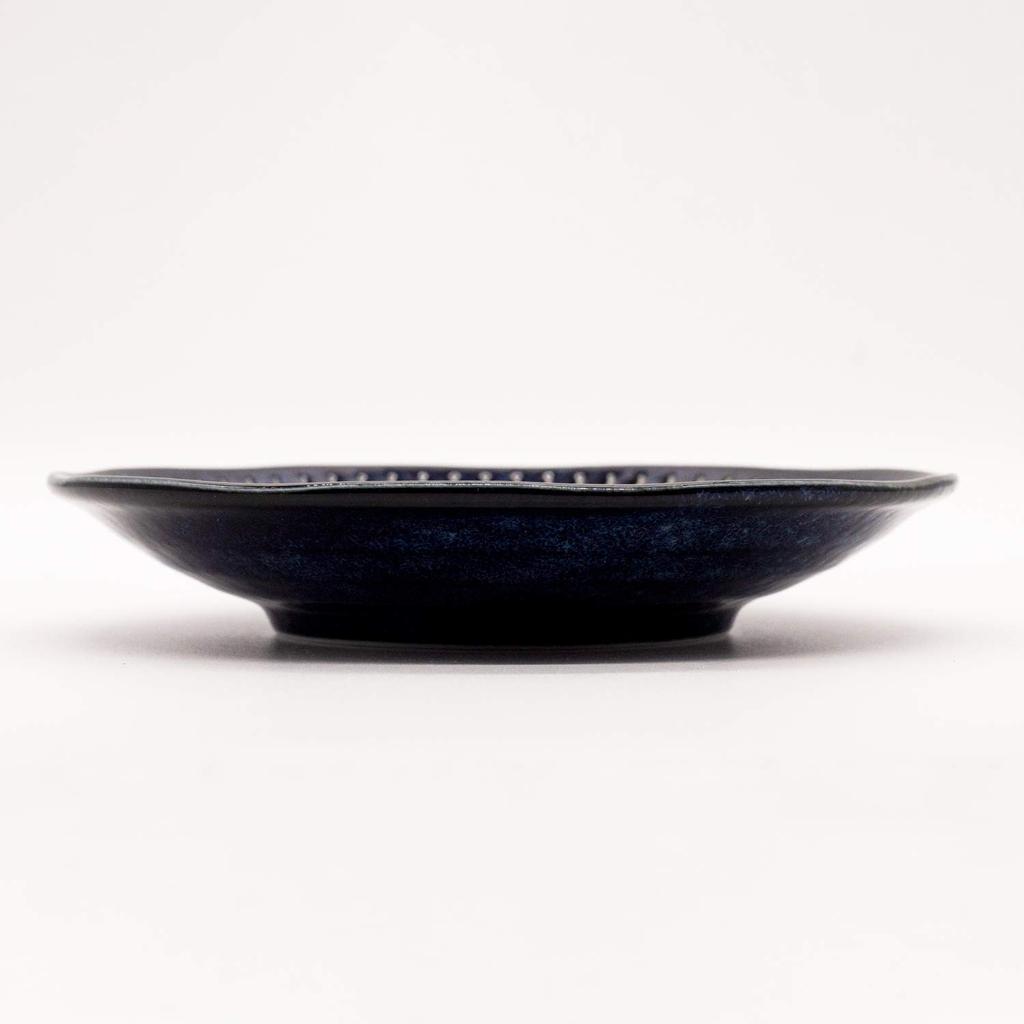 Mino Ware Lightweight Serving Diameter Set of Sea Made In Japan Plates, Approx. 17cm, 5, Blue, 506-11