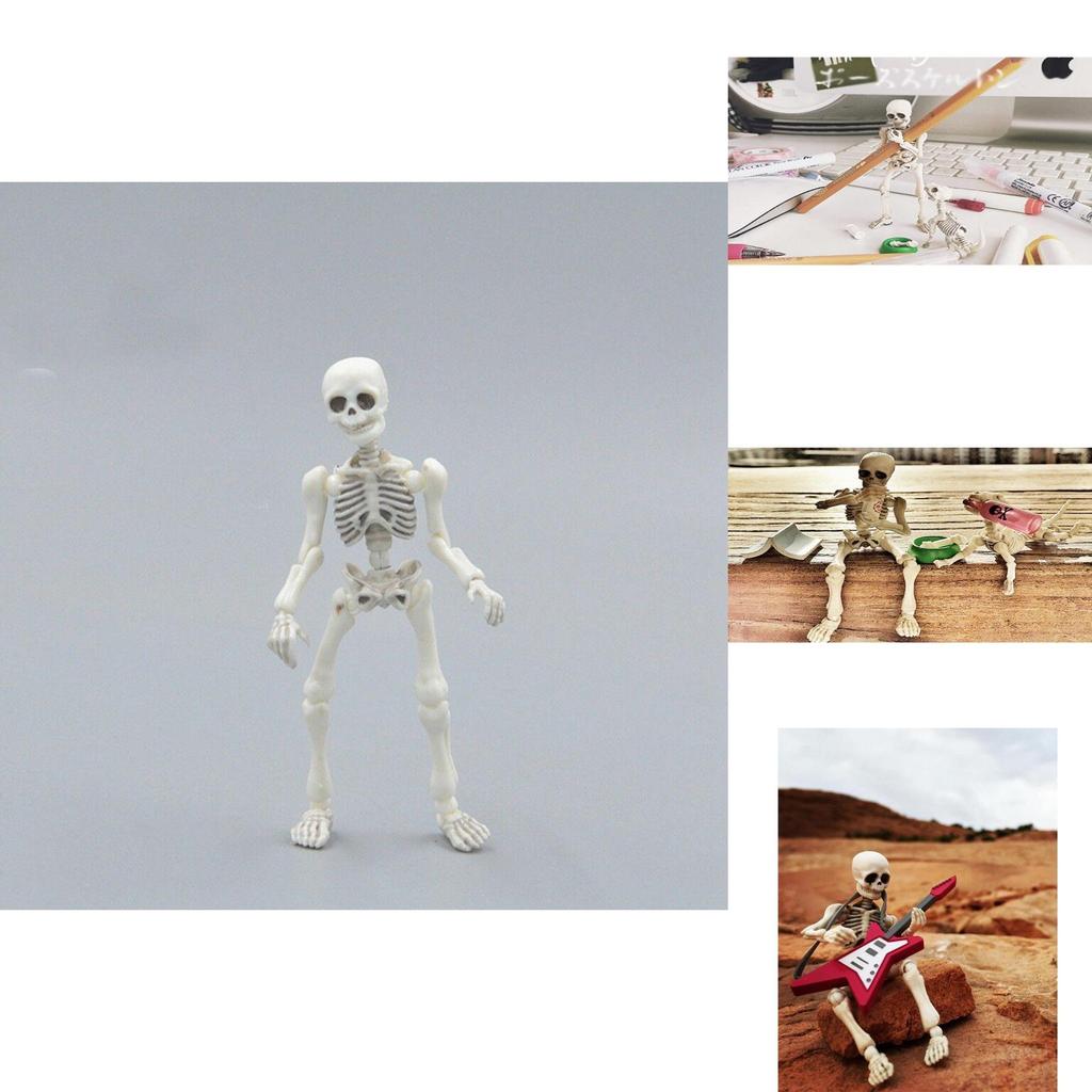 Skull Toy Pose Skeleton Human Body Flexible Model Doll For Home Decor And Gifts