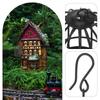 Miniature Iron Birdcage Vintage Hanging Decoration Compact Small Birdcage for Bonsai Micro Landscape Garden Ornament