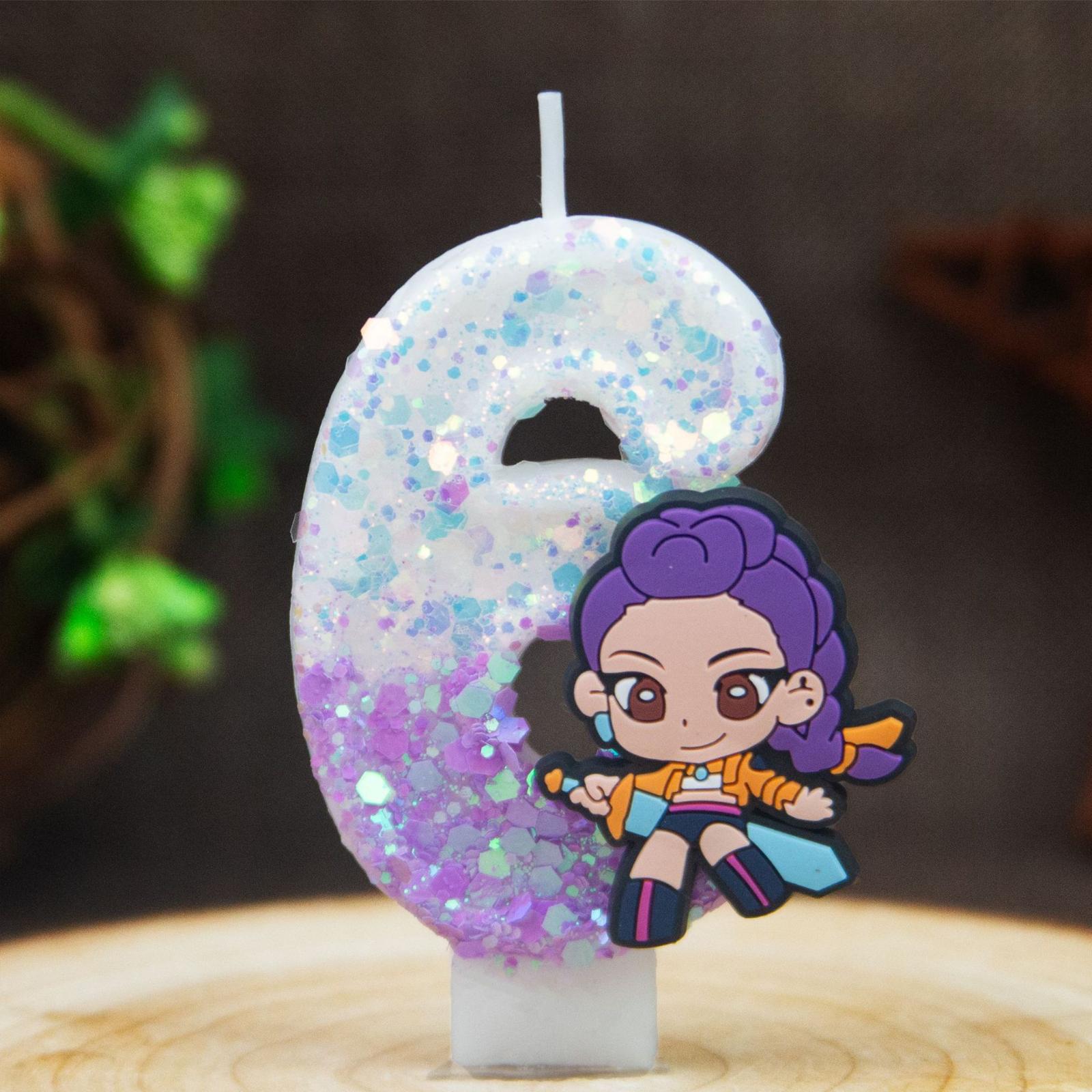 

Cartoon Peripheral Party Birthday Candles Digital Candles One Size