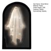 Halloween Ghost Mirror Spooky Hologram Ghost Skeleton Mirror with LED Light for Halloween Home Bedroom Decor