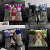 Classic Anime SSekirei Cushion Cover Natural Linen Organic Fabric DoubleSided Printing Sofa Home Decor Gift Pillow Case