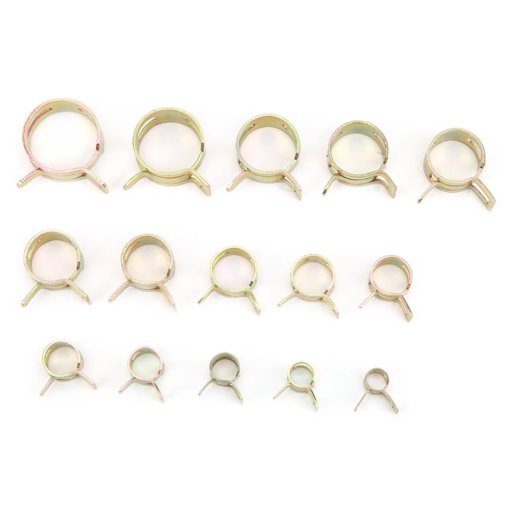 Sourcingmap – 15 Fascette Stringitubo A Molla 12mm – Acciaio Legato Zincato – Per Carburante, Olio, Acqua