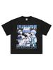 EVA New Century Gospel Warrior Anime Printed Short Sleeve Lingpoli Retro Men's T-Shirt Summer New Streetwear