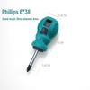 Stubby Double-Ended Phillips/Slotted Screwdriver, Extra Durable.