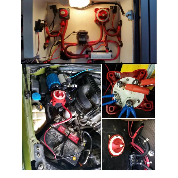 Blue Sea Systems - 32V 350 Amp E-Series Waterproof Ignition Protected Marine Boat Dual Battery Isolator Switches