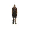 Adidas Originals X Hamcus Collaboration FW23 Color Block Quilted Logo Drawstring Zipper Down Vest Unisex Vests Brown IU4840