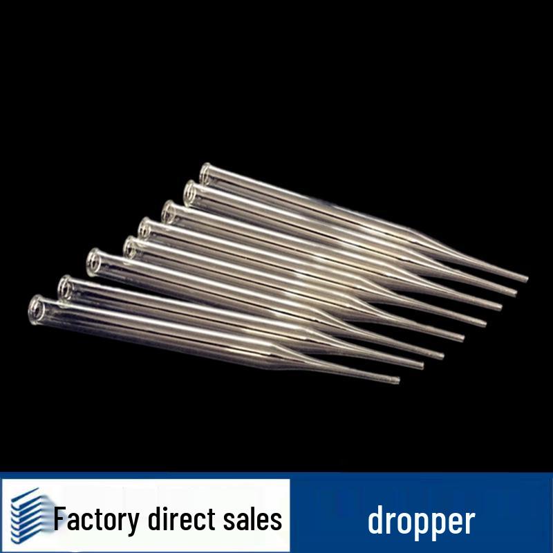 Red Cap Glass Pipette - 1ml 2ml, 10cm 15cm Transfer Pipette