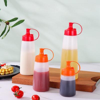 Wide Mouth Salad Dressing Tomato Sauce Squeeze Bottle Kitchen Oil Pot Seasoning Bottle Sauce Bottle Thick Plastic Squeeze