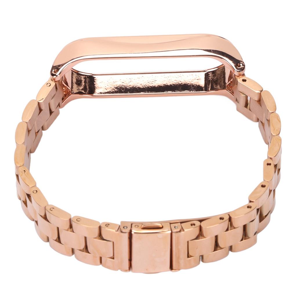 Náramek na chytré hodinky z nerezové oceli proti ztrátě s dvojitou skládací sponou pro Mi Band
