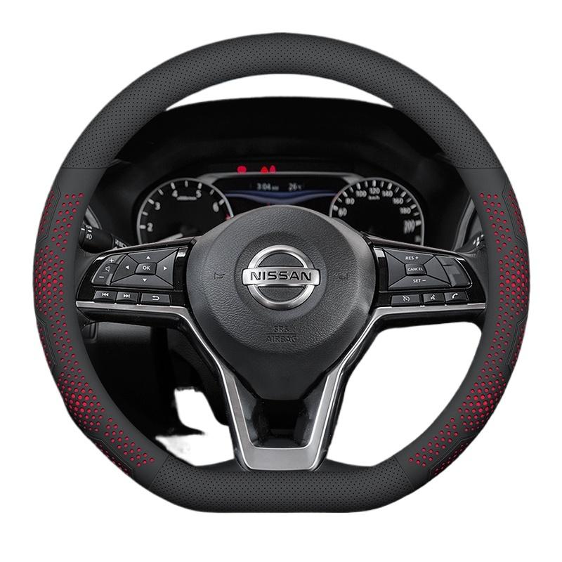 Leder Lenkradabdeckung für Nissan Qashqai Juke Sentra Kicks Xtrail Sentra Versa Altima 2024 2025 2026 Zubehör