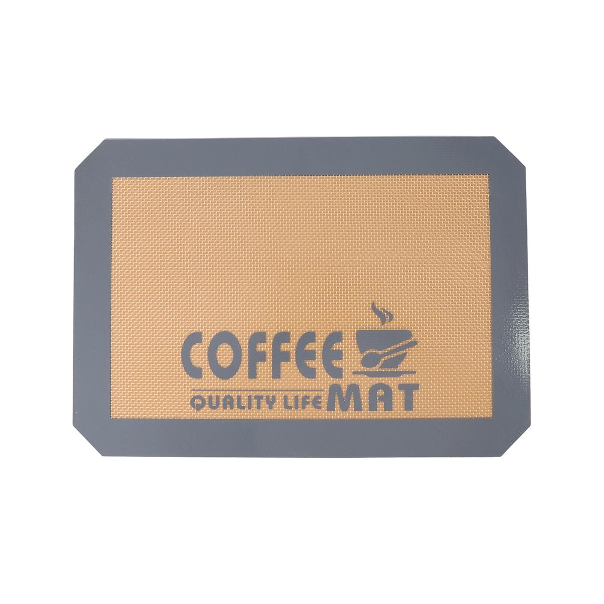 

Leeseph Silicone Coffee Maker Mat for Countertops, Waterproof Oilproof Coffee Bar Accessories-Table Mat Under Appliance 30x21cm темно-серого