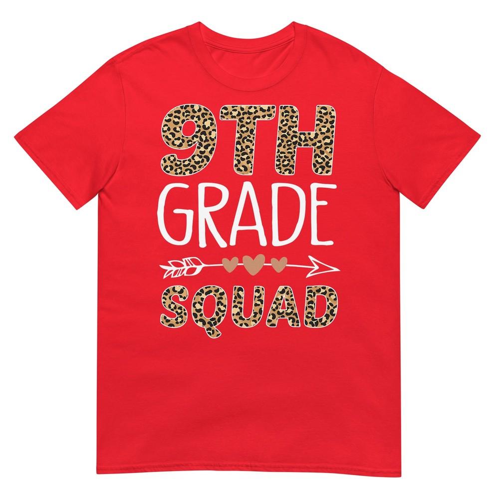 9th Grade Squad Leopard Teacher Student TShirt S