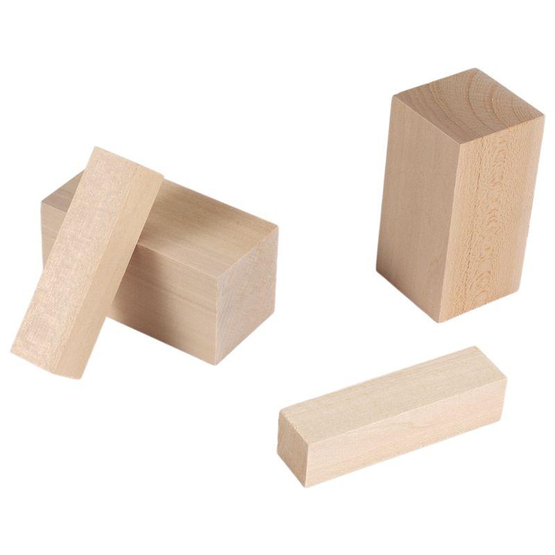 A84E-10Pack Basswood Carving Blocks Kit Whittling Blanks Beginners Unfinished Wood Whittling Blocks Carving Block Kit(5L+5S)