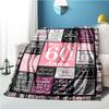 Happy 60Th Birthday Customize Your Name Blanket Used For Chair Office Sofa Bed Camping Soft And Warm Giving Friends And Relatives Birthday Graduation