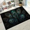 3D Colorful Peacock Romantic Birds Rug for Bedroom Living Room Sofa Home Doormat Decor,Larger Kid Play Non-slip Floor Mat