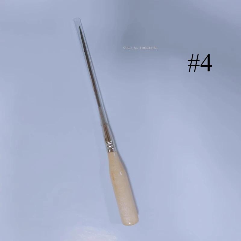 3pcs/set Long Hair Drawing Pen Art Supplies Artist's Painted Oil/Watercolor Painting Fill Corner Edge Creation Paint Brushes
