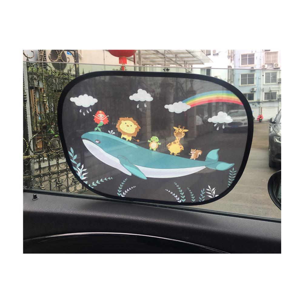 Cartoon Print Sunscreen Heat Insulation Car Sun Shade