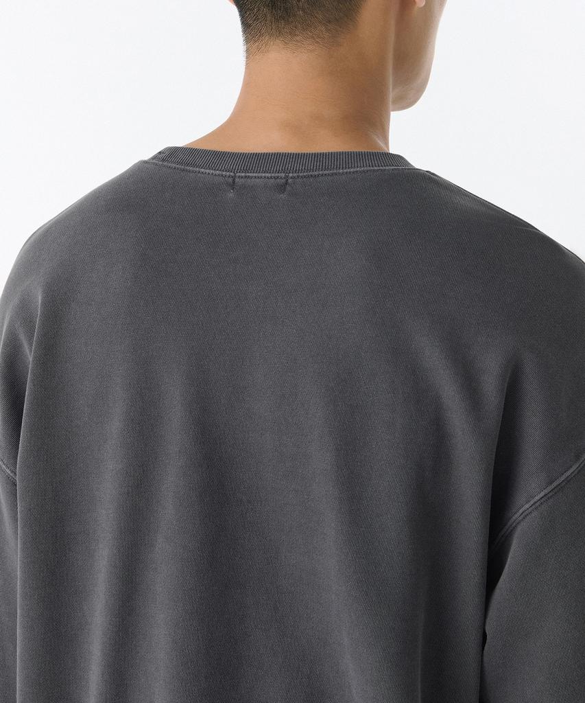 MUSINSA STANDARD Pigment Oversized Sweatshirt [Charcoal Gray]