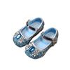Mädchen Prinzessin Schuhe Frühling und Herbst Neu Strass Mode Schleife Baby Mädchen Kristallschuhe Weiche Sohle Elsa Einzelne Schuhe