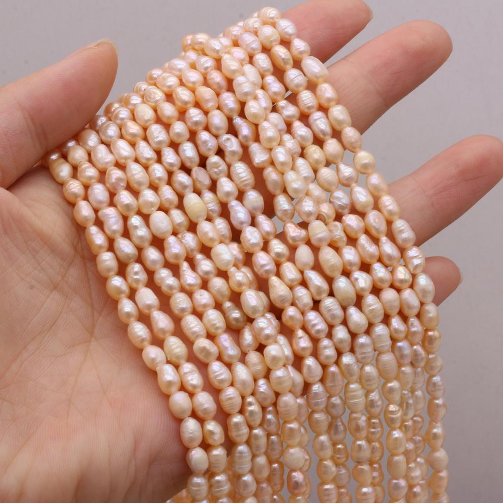 1String, Fashion Women Natural Freshwater Pearl Beads, 4-5mm, for Jewelry Making DIY Crafts, Luxury Bulk Gifts 36cm